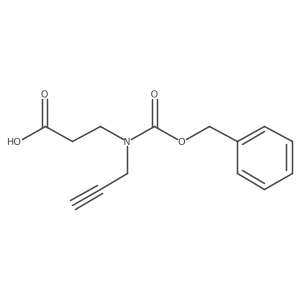 3-{[(Benzyloxy)carbonyl](prop-2-yn-1-yl)amino}propanoic acid结构式