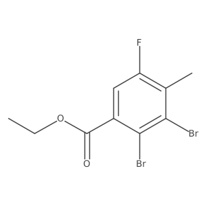 Ethyl 2,3-dibromo-5-fluoro-4-methylbenzoate Structure