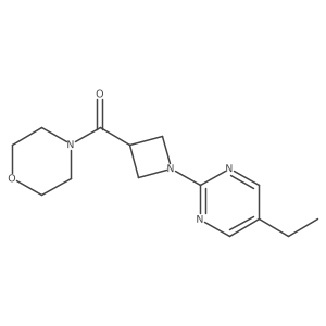 4-[1-(5-Ethylpyrimidin-2-yl)azetidine-3-carbonyl]morpholine Structure