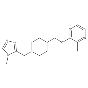 2-methyl-3-({1-[(4-methyl-4H-1,2,4-triazol-3-yl)methyl]piperidin-4-yl}methoxy)pyrazine Structure