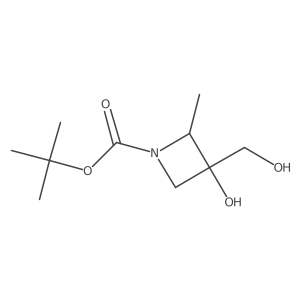 tert-butyl (2R)-3-hydroxy-3-(hydroxymethyl)-2-methyl-azetidine-1-carboxylate Structure