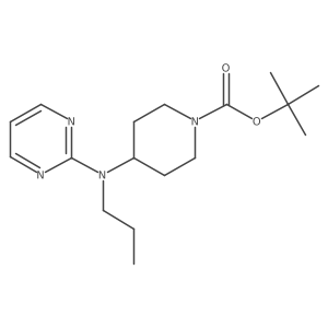 Tert-butyl 4-[propyl(pyrimidin-2-yl)amino]piperidine-1-carboxylate结构式
