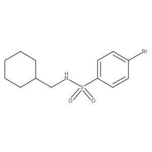 4-bromo-N-(cyclohexylmethyl)benzenesulfonamide Structure