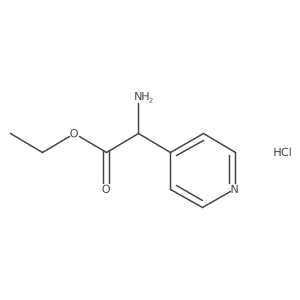 Ethyl 2-amino-2-(pyridin-4-yl)acetate hydrochloride Structure
