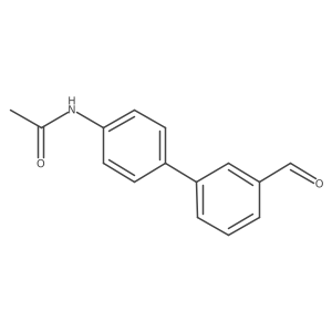 N-(3'-Formyl[1,1'-biphenyl]-4-yl)acetamide Structure