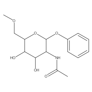 Phenyl 2-(acetylamino)-2-deoxy-6-O-methyl-I(2)-D-glucopyranoside Structure