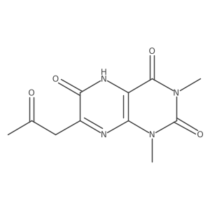 2,4,6(3H)-Pteridinetrione, 1,5-dihydro-1,3-dimethyl-7-(2-oxopropyl)-结构式