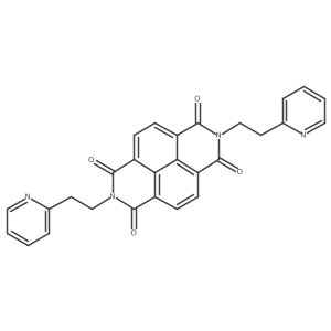 6,13-Bis[2-(pyridin-2-yl)ethyl]-6,13-diazatetracyclo[6.6.2.0^{4,16}.0^{11,15}]hexadeca-1,3,8(16),9,11(15)-pentaene-5,7,12,14-tetrone结构式