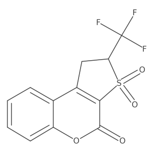1,2-Dihydro-2-trifluoromethyl-4H-thieno-[2,3-C]-chromene-3,3,4-trione Structure