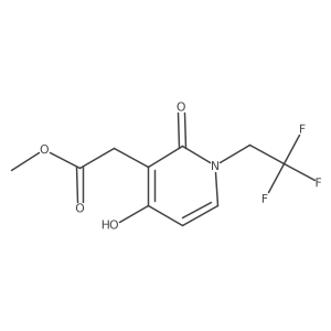 Methyl 2-[4-hydroxy-2-oxo-1-(2,2,2-trifluoroethyl)-1,2-dihydro-3-pyridinyl]acetate Structure