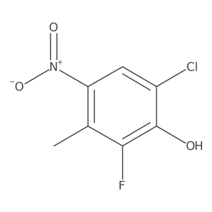 6-Chloro-2-fluoro-3-methyl-4-nitrophenol Structure