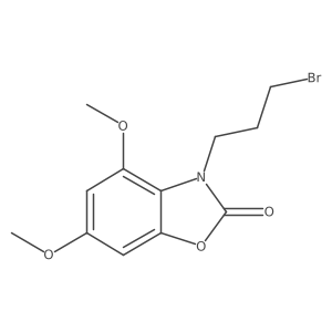 3-(3-Bromopropyl)-4,6-dimethoxy-2(3h)-benzoxazolone Structure