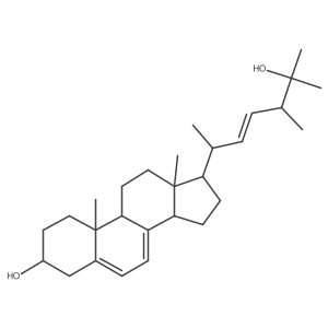 (3S,9R,10S,13R,14R,17R)-17-((2R,5S,E)-6-Hydroxy-5,6-dimethylhept-3-en-2-yl)-10,13-dimethyl-2,3,4,9,10,11,12,13,14,15,16,17-dodecahydro-1H-cyclopenta[a]phenanthren-3-ol结构式