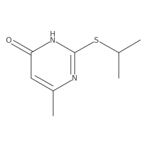 2-(Isopropylsulfanyl)-6-methyl-4(1H)-pyrimidinone结构式