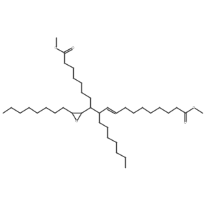1,19-Dimethyl 11-heptyl-12-(3-octyl-2-oxiranyl)-9-nonadecenedioate Structure