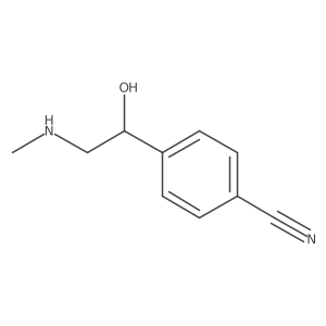 4-[1-Hydroxy-2-(methylamino)ethyl]benzonitrile Structure