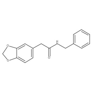 2-(2h-1,3-Benzodioxol-5-yl)-n-benzylacetamide结构式