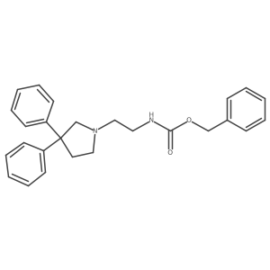 [2-(3,3-Diphenyl-pyrrolidin-1-yl)-ethyl]-carbamic acid benzyl ester结构式