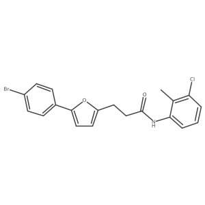 3-(5-(4-Bromophenyl)furan-2-yl)-N-(3-chloro-2-methylphenyl)propanamide Structure