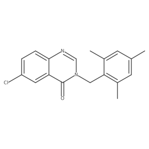 6-Chloro-3-(2,4,6-trimethylbenzyl)quinazolin-4(3H)-one Structure