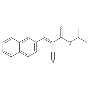 2-cyano-3-(naphthalen-2-yl)-N-(propan-2-yl)prop-2-enamide结构式