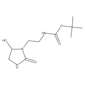 [2-(5-Hydroxy-2-oxo-imidazolidin-1-yl)-ethyl]-carbamic acid tert-butyl ester Structure