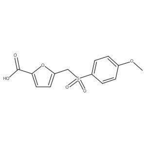 5-{[(4-Methoxyphenyl)sulfonyl]methyl}-2-furoic acid Structure