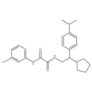 N1-(3-chlorophenyl)-N2-(2-(4-(dimethylamino)phenyl)-2-(pyrrolidin-1-yl)ethyl)oxalamide Structure
