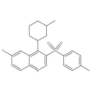 6-Fluoro-4-(3-methylpiperidin-1-yl)-3-tosylquinoline Structure