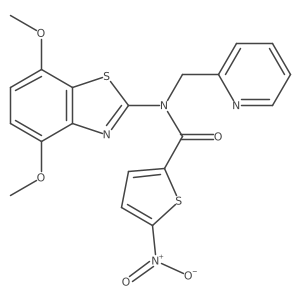 N-(4,7-dimethoxybenzo[d]thiazol-2-yl)-5-nitro-N-(pyridin-2-ylmethyl)thiophene-2-carboxamide Structure
