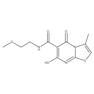 7-hydroxy-N-(2-methoxyethyl)-3-methyl-5-oxo-5H-thiazolo[3,2-a]pyrimidine-6-carboxamide Structure