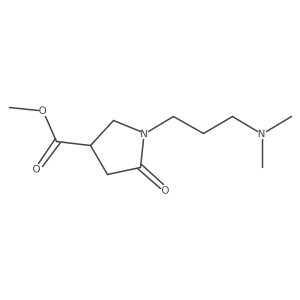 Methyl 1-[3-(dimethylamino)propyl]-5-oxopyrrolidine-3-carboxylate结构式