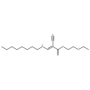 2-Propenoic acid, 2-cyano-3-(octylamino)-, 2-ethoxyethyl ester, (E)-结构式