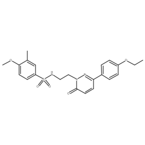 N-(2-(3-(4-ethoxyphenyl)-6-oxopyridazin-1(6H)-yl)ethyl)-4-methoxy-3-methylbenzenesulfonamide Structure