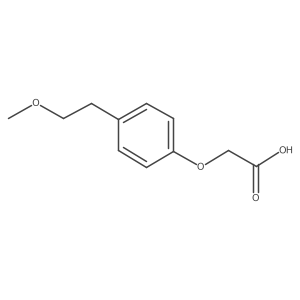 [4-(2-Methoxyethyl)phenoxy]acetic acid Structure