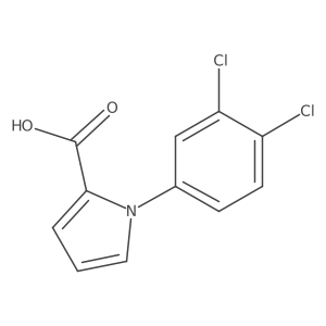 1-(3,4-dichlorophenyl)-1H-pyrrole-2-carboxylic acid结构式