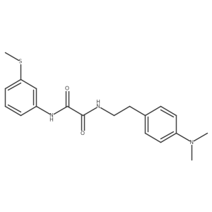 N1-(4-(dimethylamino)phenethyl)-N2-(3-(methylthio)phenyl)oxalamide结构式
