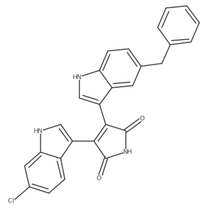 3-(6-Chloro-1H-indol-3-yl)-4-[5-(phenylmethyl)-1H-indol-3-yl]-1H-pyrrole-2,5-dione Structure