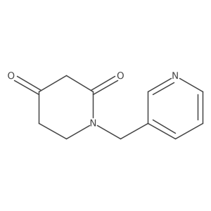 1-(Pyridin-3-ylmethyl)piperidine-2,4-dione结构式