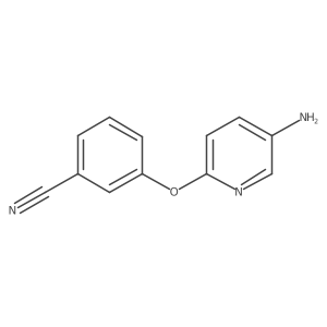 3-[(5-Aminopyridin-2-yl)oxy]benzonitrile结构式