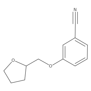 3-(Oxolan-2-ylmethoxy)benzonitrile Structure