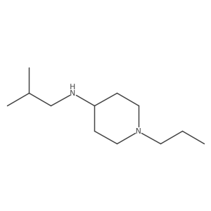 N-(2-methylpropyl)-1-propylpiperidin-4-amine结构式
