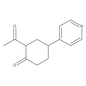 2-Acetyl-4-(4-pyridyl)cyclohexanone结构式