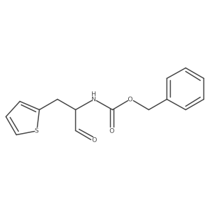 N-[1-formyl-2-(2-thienyl)ethyl]carbamic acid phenylmethyl ester Structure