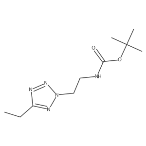 Tert-butyl [2-(5-ethyl-2h-tetrazol-2-yl)ethyl]carbamate Structure