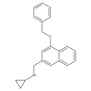 ([4-(Benzyloxy)-2-naphthyl]methyl}cyclopropylamine Structure