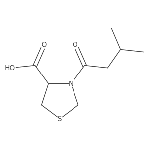 3-(3-Methylbutanoyl)-1,3-thiazolidine-4-carboxylic acid Structure
