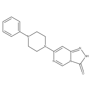 7-(4-phenylpiperazin-1-yl)[1,2,4]triazolo[4,3-c]pyrimidin-3(2H)-one结构式