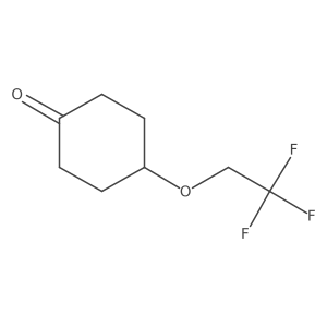 4-(2,2,2-Trifluoroethoxy)cyclohexanone Structure