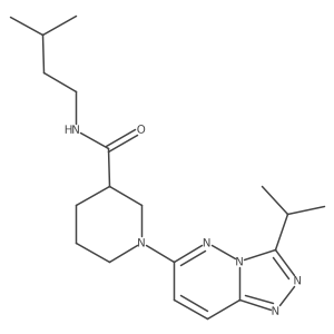 N-(3-methylbutyl)-1-[3-(propan-2-yl)[1,2,4]triazolo[4,3-b]pyridazin-6-yl]piperidine-3-carboxamide Structure